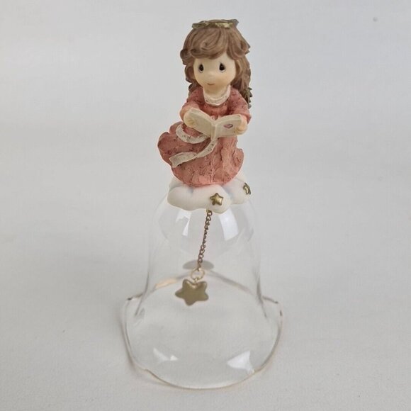 Precious Moments 644498 Whittle Angel Songbook Bell Rare Figurine Retired - Picture 1 of 4